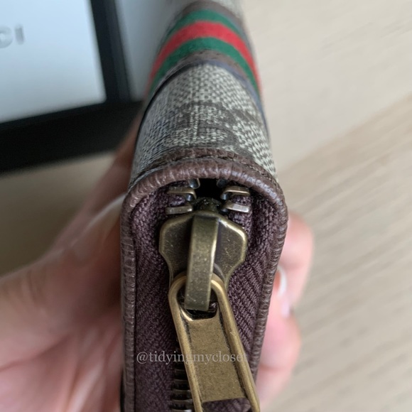 *SOLD* NWT Gucci GG Supreme Ophidia Zip Around Card Case Wallet - Picture 11 of 16